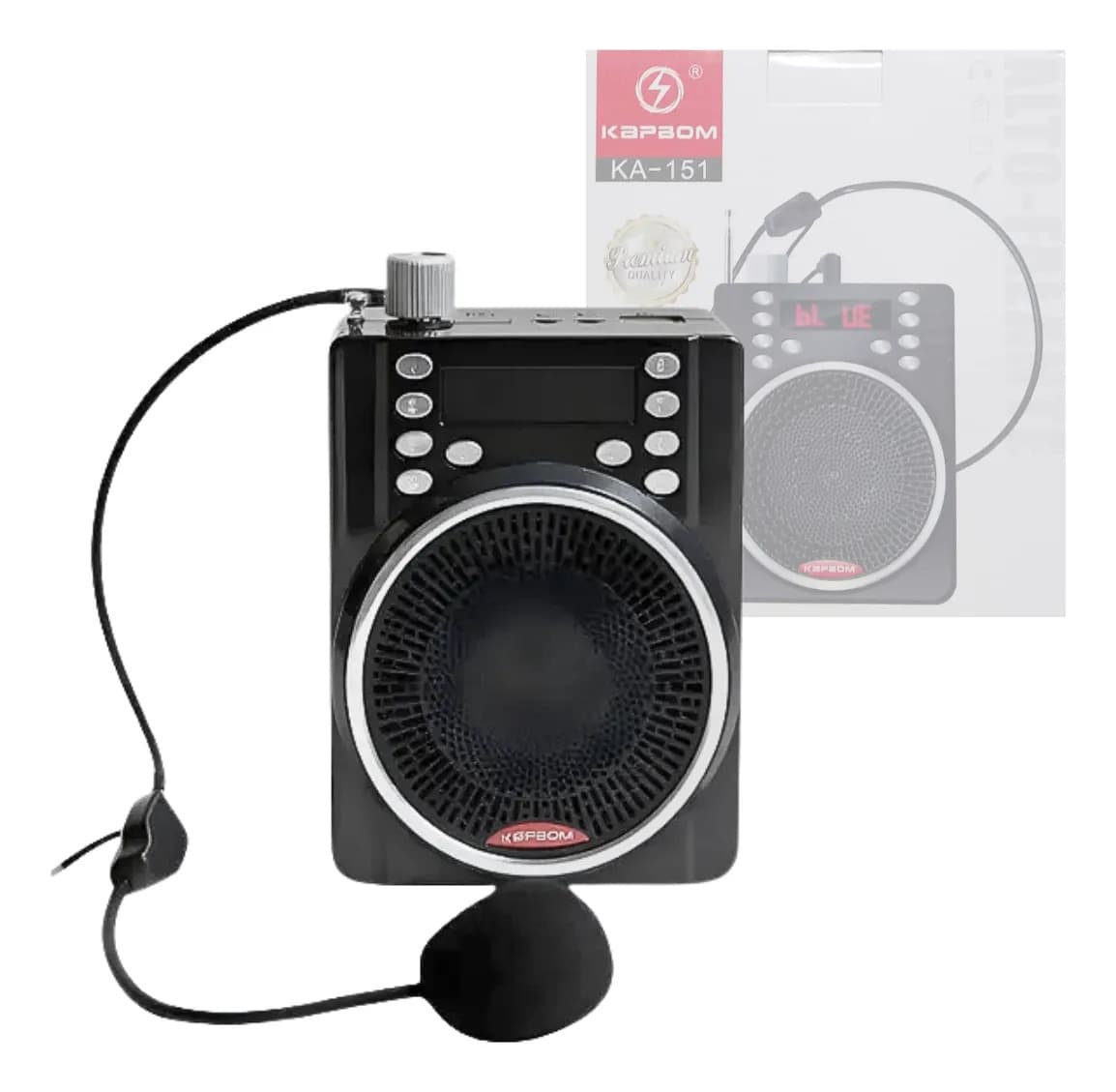 Amplificador De Voz Megafone Bluetooth Com Microfone E Rádio
